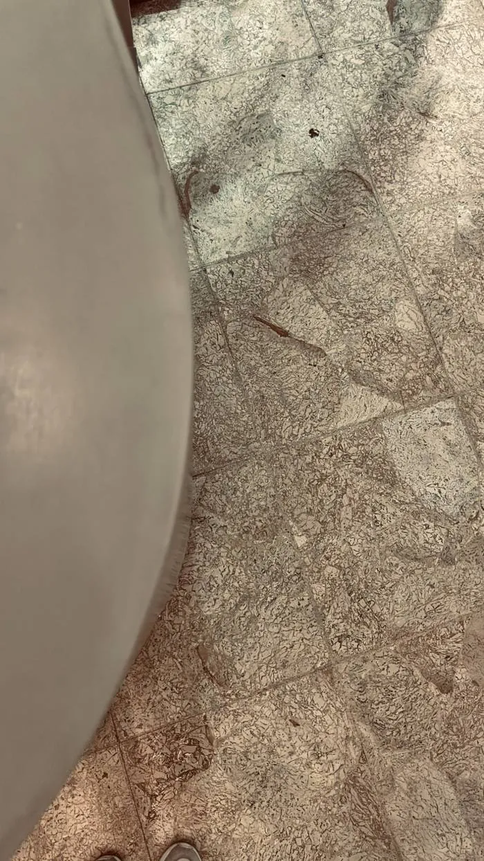 Piso de mármol y recepción de Spa Belgrano